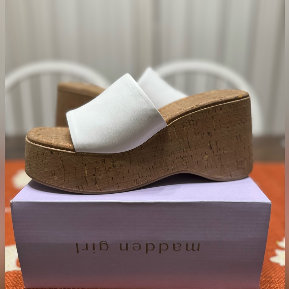 New Madden Girl Wedge Heel Sandals Size 8